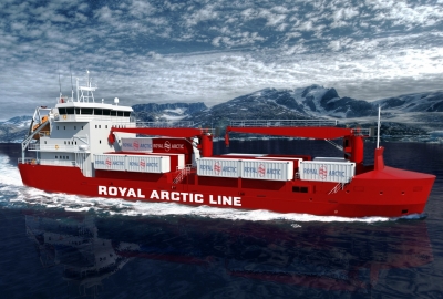 Wodowanie kolejnego arktycznego statku zaopatrzeniowego w stoczni Remontowa Shipbuildin...